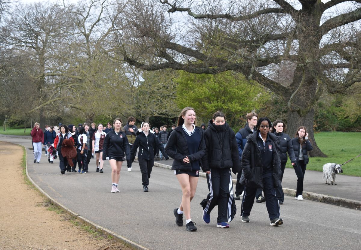 Charity Committee Lead Brilliant Assembly Prior to School Charity Walk