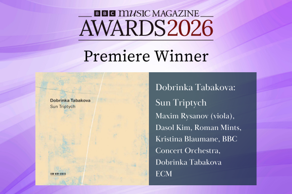 Alumna Wins BBC Music Magazine Premiere Award 