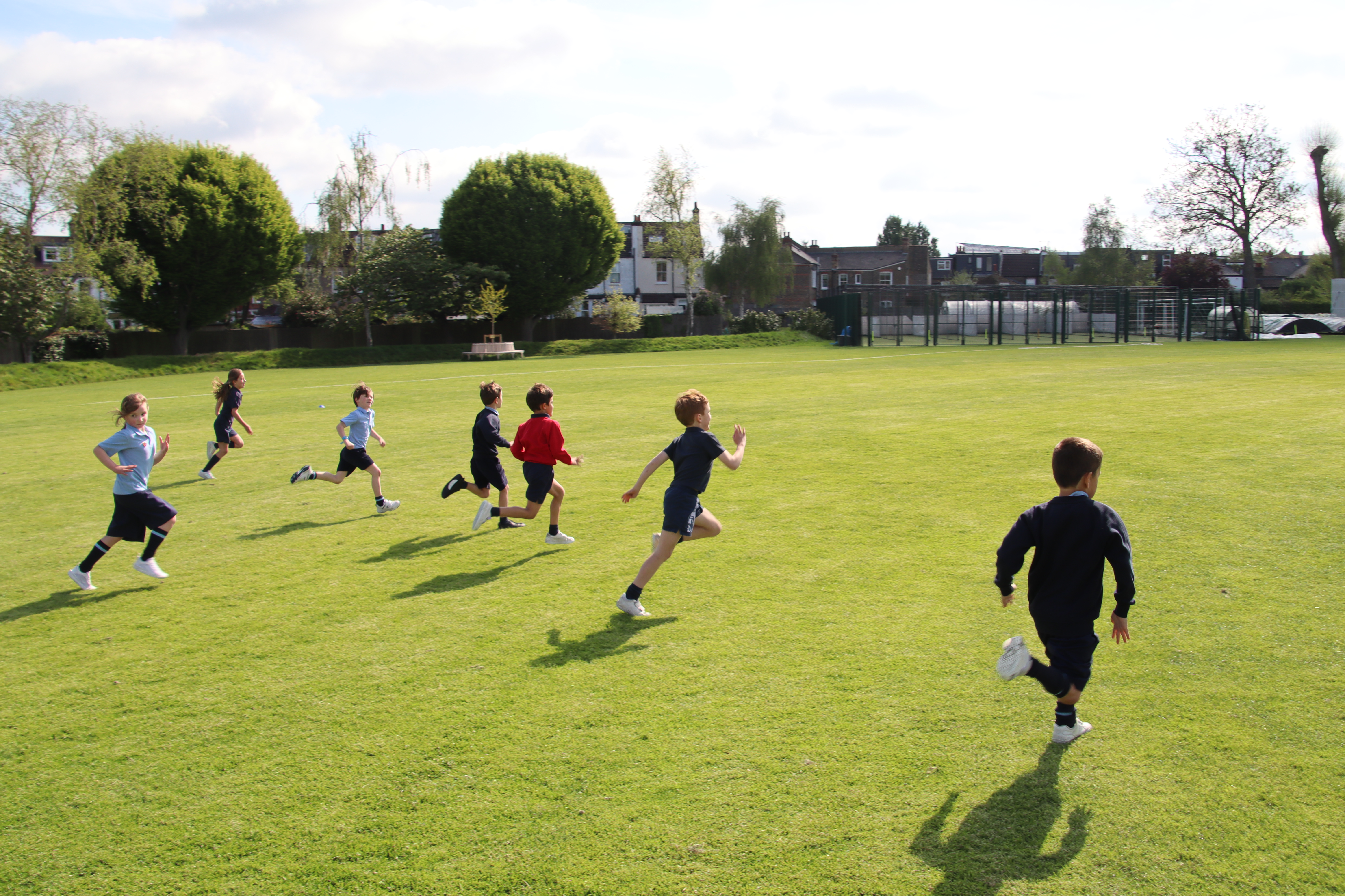 Outdoor learning in the junior school.