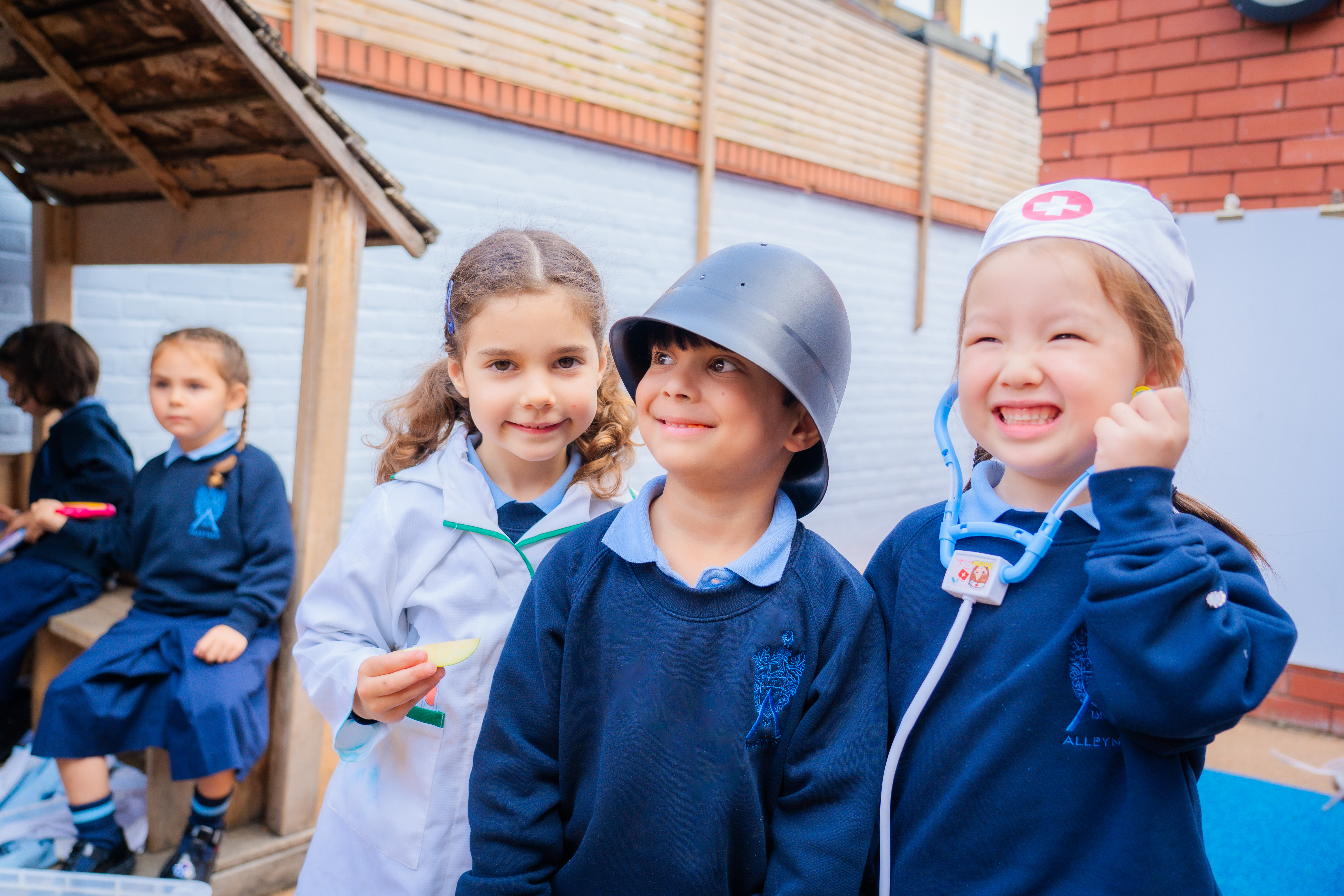 Students in alleyn's junior school.