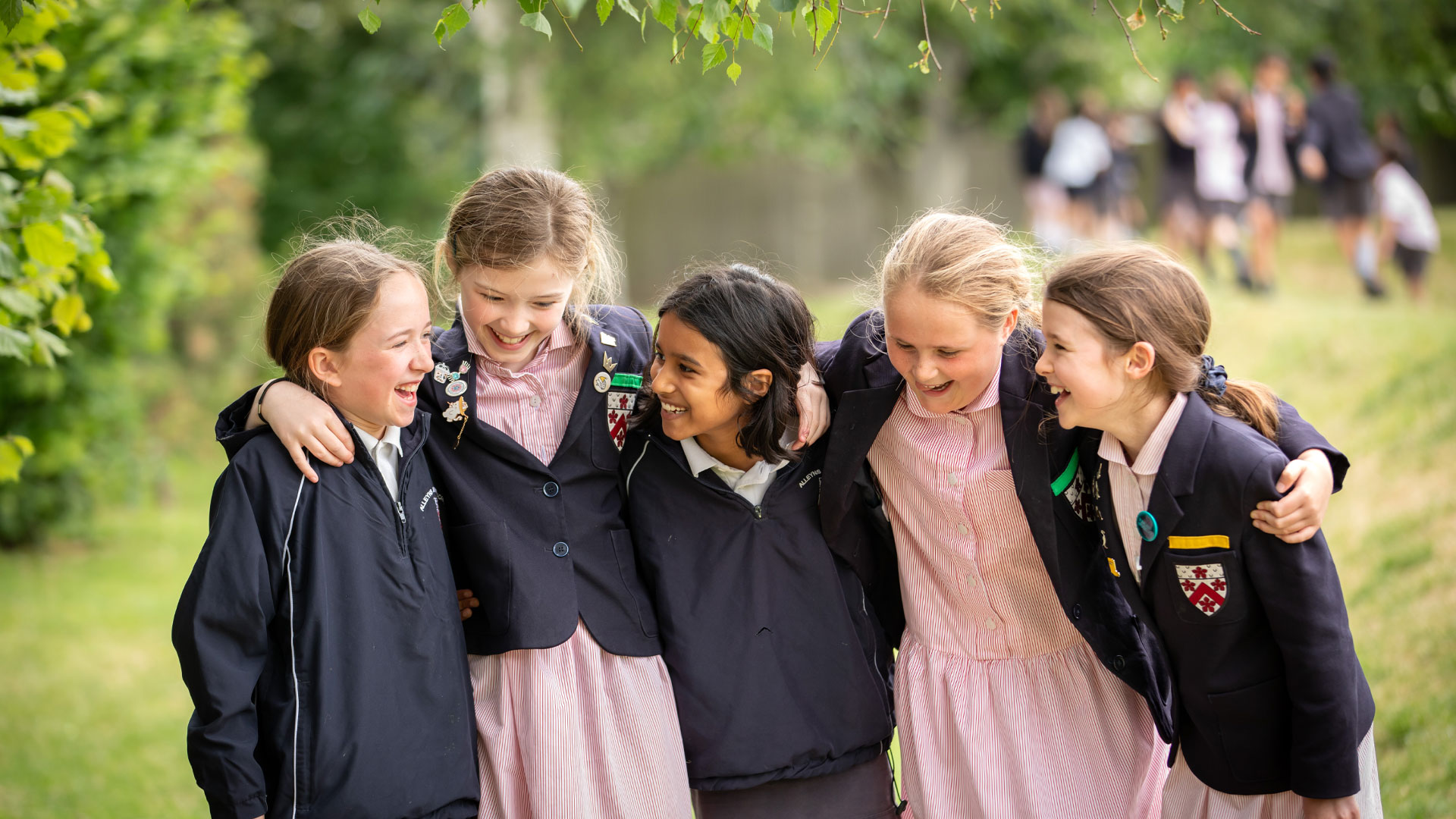 A group of students at Alleyn's junior school