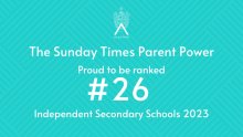 Alleyn's Ranked #26 in Sunday Times Parent Power Tables